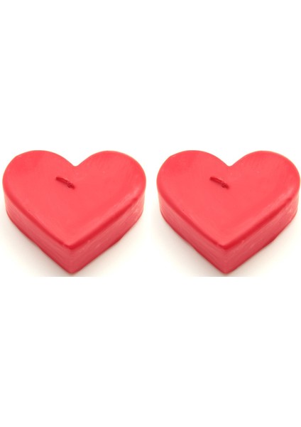 Tealight Mum Kalp Kokusuz (2 Adet)