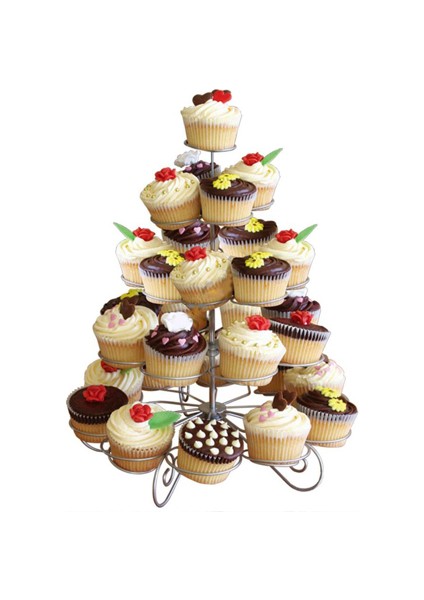 Metal Cupcake Standı 5 Katlı / 41&apos;li Kek Standı