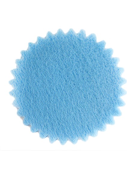 Organze Hazır Kesilmiş Yuvarlak Tül File Modeli 24 cm (100 Adet) Mavi