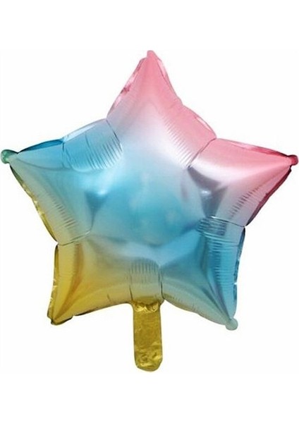 Yıldız Folyo Balon 18" 45 Cm  -Rainbow-