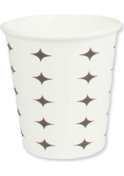 Karton Bardak Yıldız Desenli 4 gr 7 Oz (50 Adet)