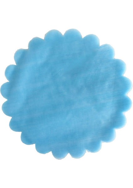 Düz Organze Hazır Kesilmiş Tül 26 cm (100 Adet) Mavi