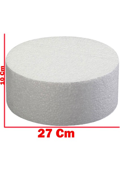 Strafor Pasta Tek Katlı (Strafor Stand Tek Katlı) 27 cm