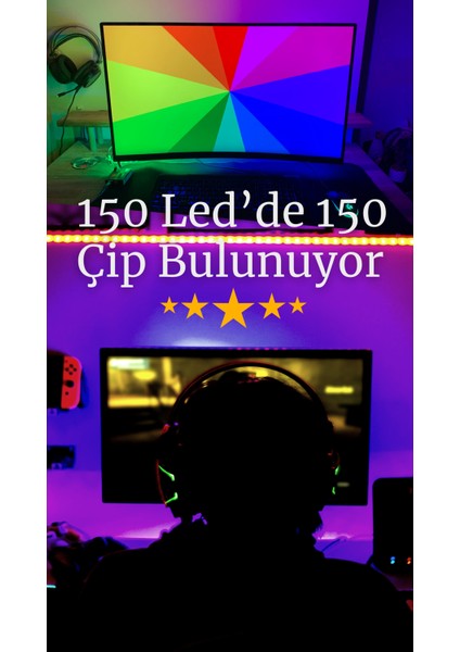 Hue Gradient Ambilight Box LED Dahil Ekran Boyutları (27" ile 29" Inç Arası)