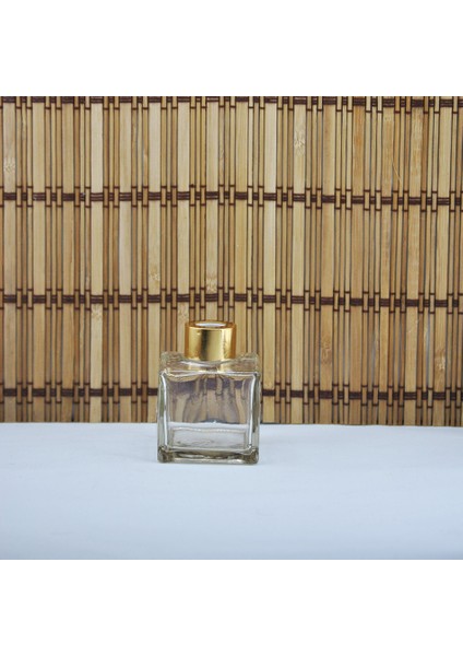 Kare Cam Şişe Oda Parfümü Için 120 cc (10 Adet) Altın