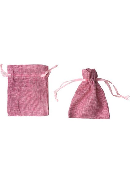 Kına Çerez Kesesi Naturel 9 x 12 cm (20 Adet) Pembe