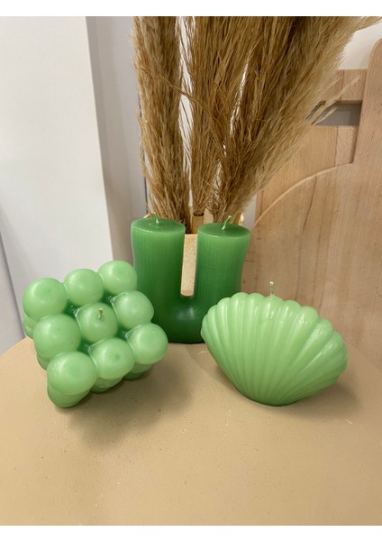 3'lü Bubble, Istiridye, Sütun, Dekoratif Mum Seti fiyatları