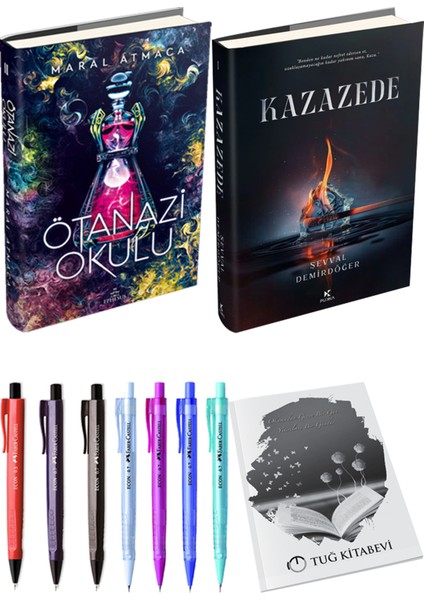Kazazede 1 Ciltli ve Ephesus Ötanazi Okulu 2 Ciltli Maral Atmaca 2'li Set + Hediyeli