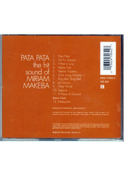 Miriam Makeba – Pata Pata – CD