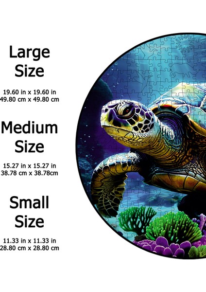 NG Puzzle Caretta Tasarımlı Özel Figürlü Ahşap Puzzle Yapboz Ahşap Kutusunda