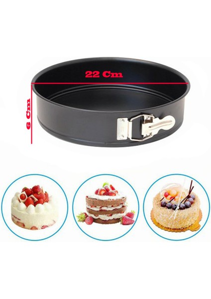 Patisse Yuvarlak Kelepçeli Altı Çıkan Pasta Kek Kalıbı 6.5X22 cm fiyatları