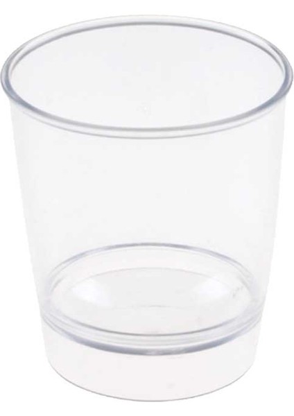 Mika Akrilik Shot Bardak Mum Bardağı 6x4.2 cm 35 cc (12 Adet)
