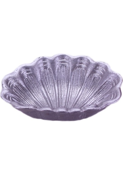 Polyester Istiridye Deniz Kabuğu Şekilli 7 cm (25 Adet) Gümüş