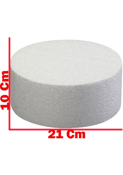 Strafor Pasta Tek Katlı (Strafor Stand Tek Katlı) 21 cm
