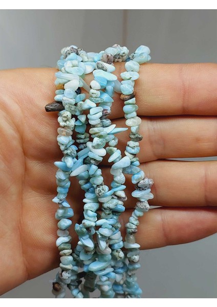 Larimar Taşı Minik/pirinç Boy Şekilsiz Taşlar Dizi (54402)