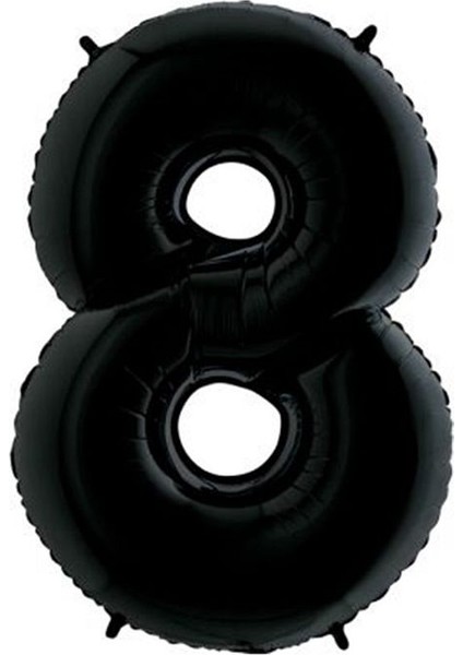 Rakam Grabo Siyah Folyo Balon 102 cm