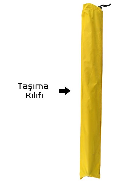 54001 Argeus Katlanabilir Alüminyum Masa /Sarı