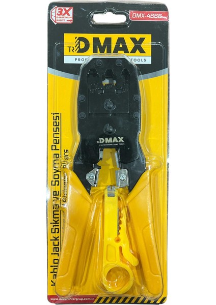 Konnektör Pensesi Sıkma Çakma RJ45 RJ11 - Kablo Soyma Pensesi