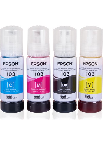 Epson 103-Epson Ecotank L3266 Muadil Mürekkep Seti