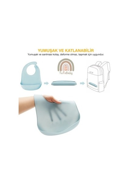 5'li Silikon Bebek Beslenme Seti (Vakumlu Tabak ve Kase-Çatal-Kaşık-Mama Önlüğü) fırsatları