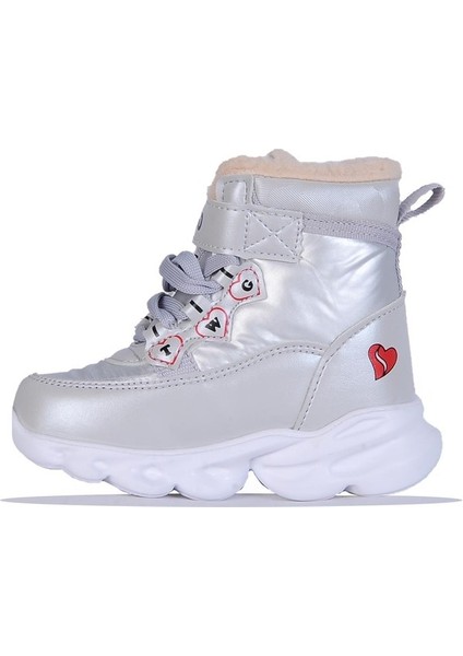 Trendyshose TW-009065 Bebe Kız Çocuk Termal Kürklü Işıklı Garantili Bot