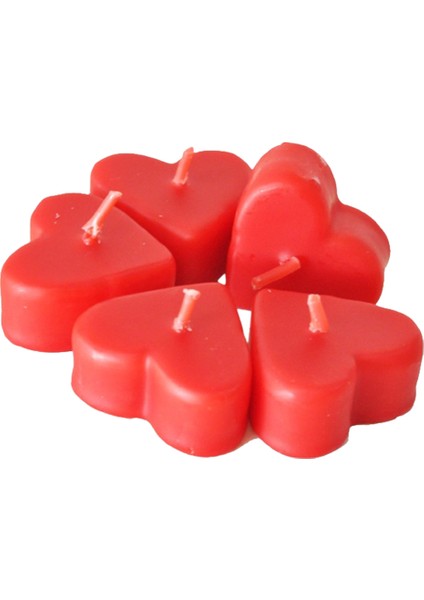 Kalpli Yüzen Mum 3 cm Asetat Kutulu 5 Li