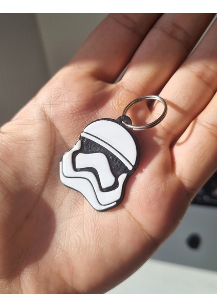 Çevre Dostu Stormtrooper Kask Anahtarlık – Star Wars Hayranları Için Ikonik Hediye