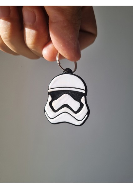 Çevre Dostu Stormtrooper Kask Anahtarlık – Star Wars Hayranları Için Ikonik Hediye