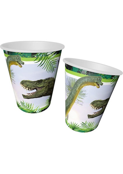 Jurassic Temalı Bardak 220 cc (8 Adet)