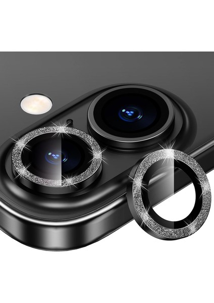 Iphone 16 / 16 Plus Simli Kamera Koruyucu Çiziğe ve Darbelere, Suya Karşı Korunaklı Lens