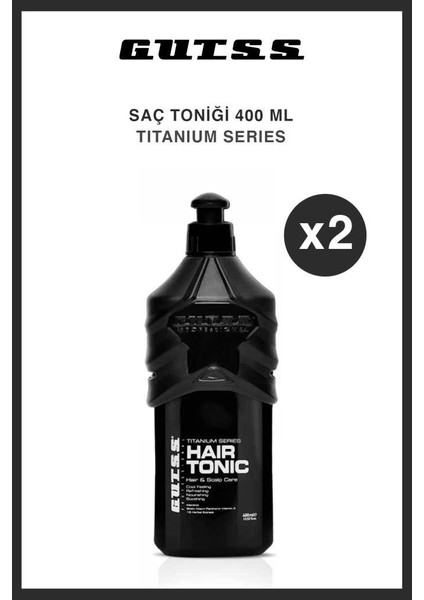 Titanium Seri Ferahlatıcı-Canlandırıcı Saç Toniği 400 ml X2