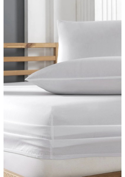 Pamuklu Ranforce Kumaş Lastikli Fitted Yastıklı Çarşaf Seti (Tüm Ebatlar) fiyatları