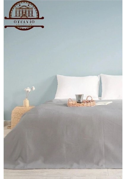 Çift Kişilik Dama Desenli Pike. Damalı Otel Pikesi 200 x 230
