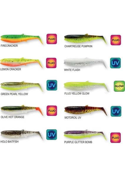 Cannibal Shad 8cm 5gr Silikon Yem İğnesiz (Adet)