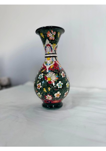 25 cm Koyu Yeşil Vazo