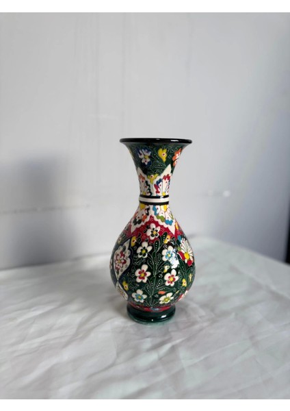 25 cm Koyu Yeşil Vazo
