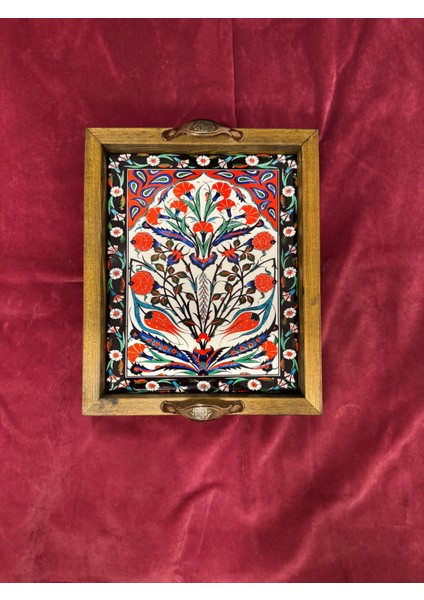 25 x 20 Çini Tepsi