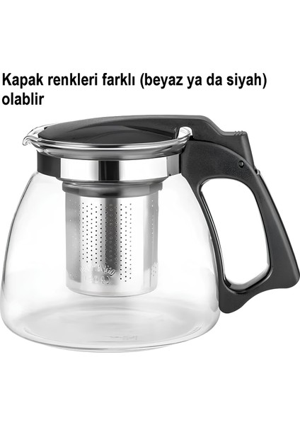 Süzgeçli French Press Cam Demlik 900 ml Bitki Çayı Demliği 720944