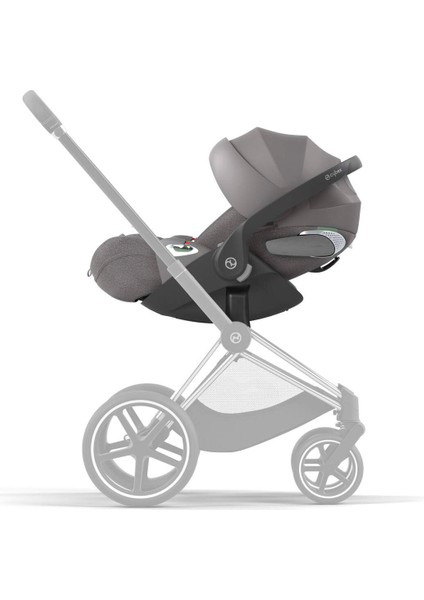 (ocak 2025 teslim) Cybex Cloud T isize Plus (terletmeyen özel kumaş) (Adac ödüllü tam yatışlı bebek puset ana kucağı 0-13 kg)