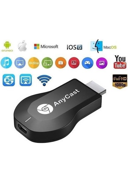 Anycast M9 Plus Telefon ve Televizyon Bağlantı Kurma Kiti
