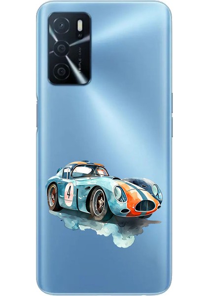 Oppo A16 Uyumlu Klasik Araba Desenli Silikon Kılıf