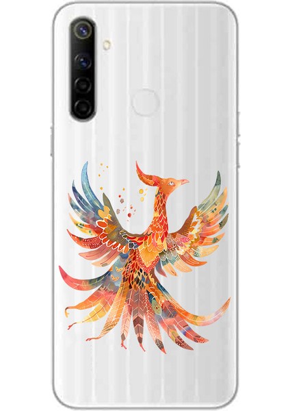 Realme 5i Uyumlu Anka Kuşu Desenli Silikon Kılıf