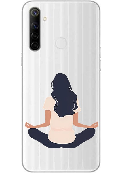 Realme 5i Uyumlu Meditasyon Desenli Silikon Kılıf