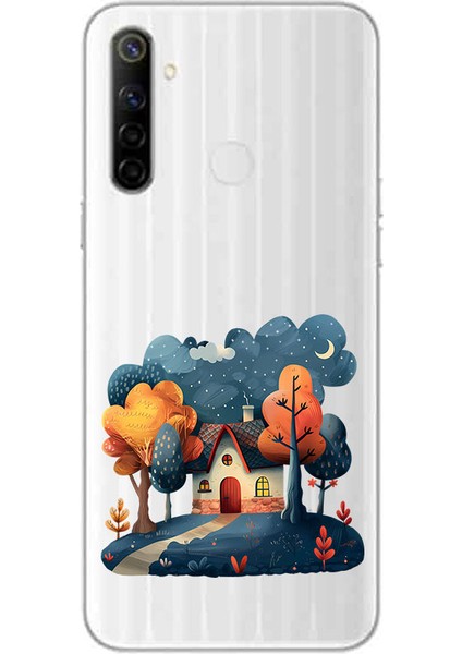 Realme C3 Uyumlu Sıcak Ev Desenli Silikon Kılıf