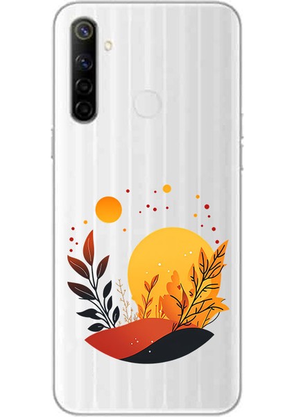 Realme 6i Uyumlu Gün Batımı Manzarası Desenli Silikon Kılıf