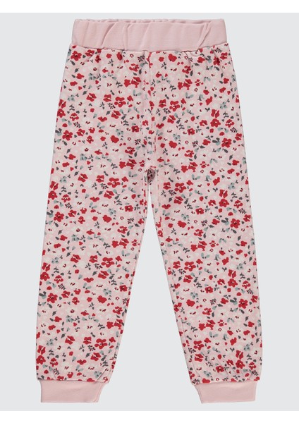 Kız Çocuk Eşofman Altı 2-5 Yaş Koyu Pudra