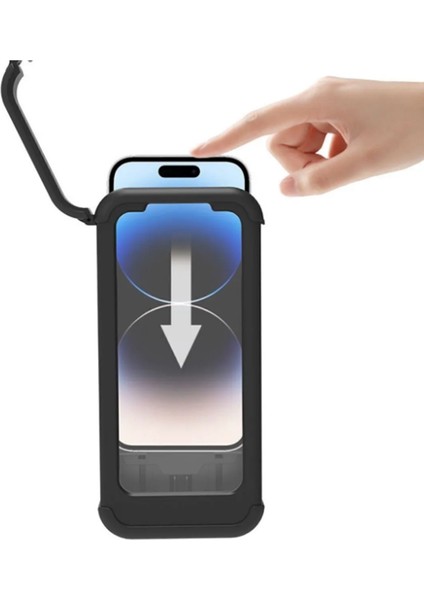 Motobir mth3 Kapalı Telefon Tutucu Ayna Bağlantılı