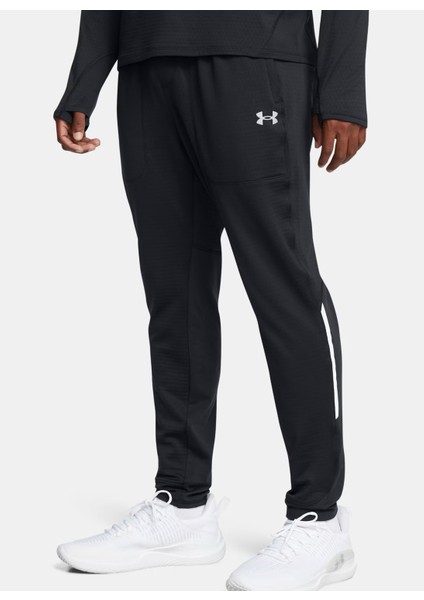 Siyah Erkek Lastikli Bel Normal Kalıp Eşofman Altı 1387795-001 Ua Vanish Cw Fitted Pan