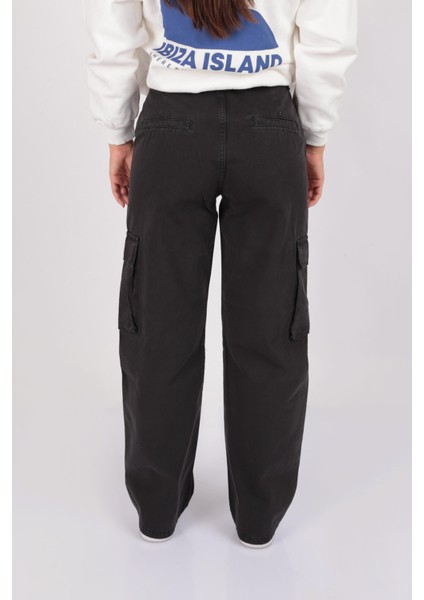 24K0177K1 Kadın Kargo Cep Pantolon fırsatları