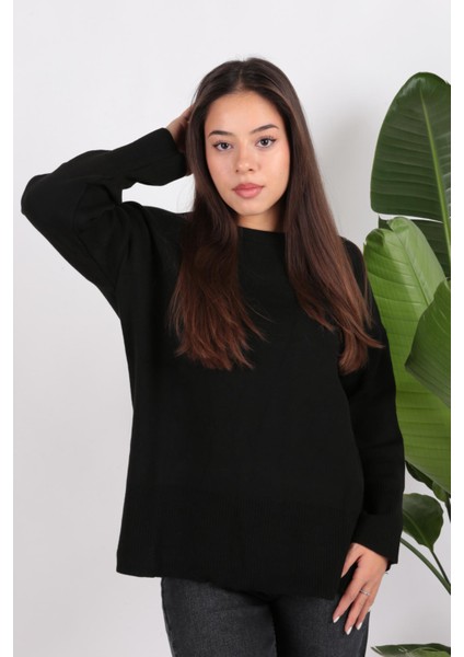 24K0263K1 Kadın Bisiklet Yaka Tunik